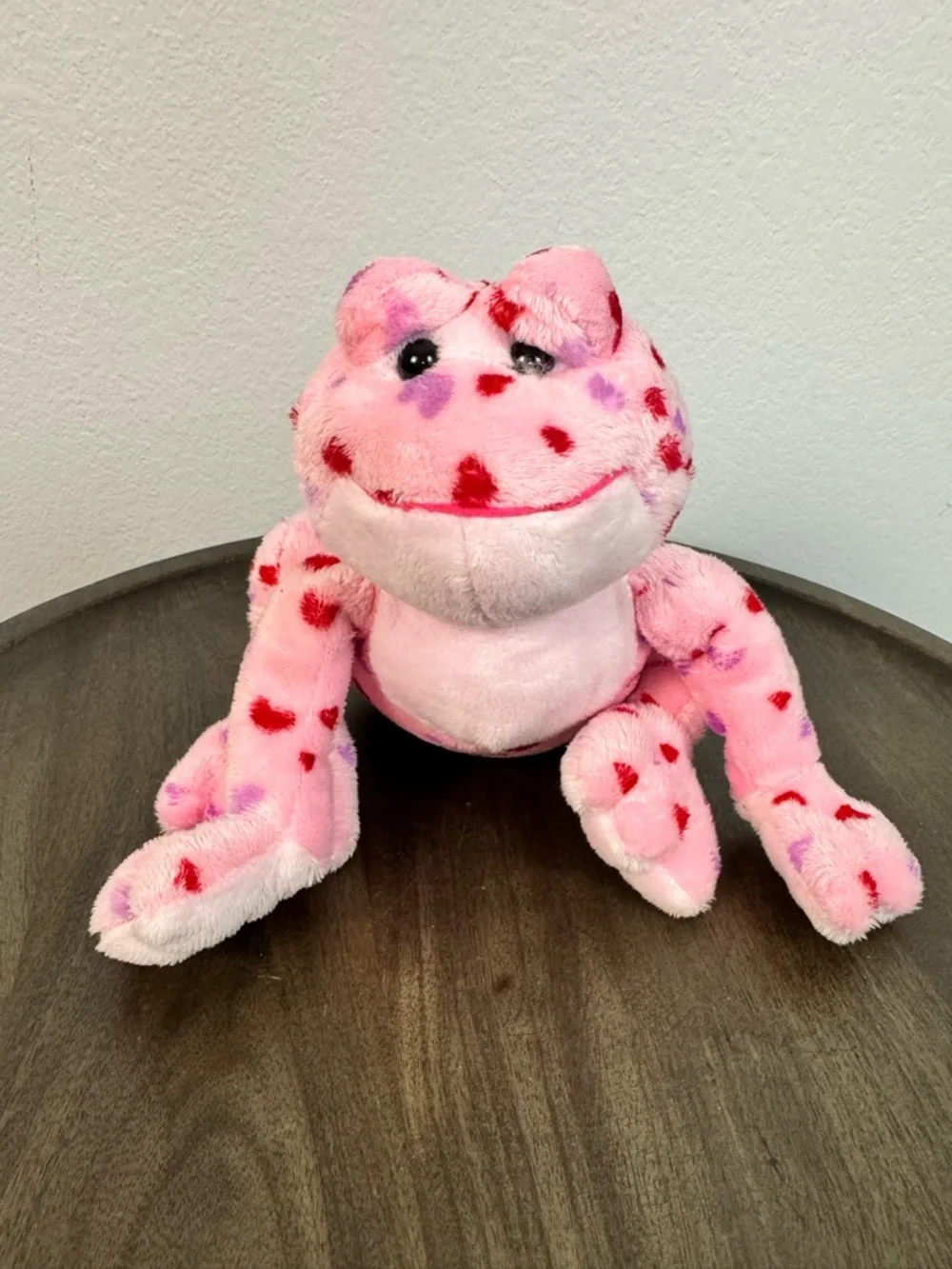 Ganz‎ Webkinz Pink Love Frog Hearts Retired Plush Stuffed Animal Valentine